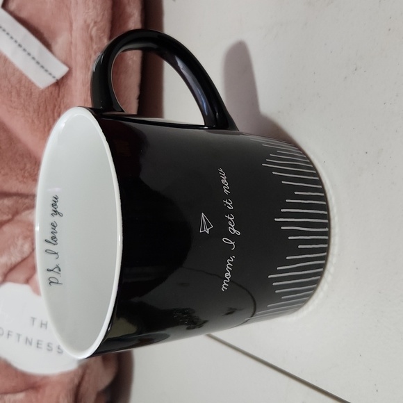 Mom I Get It PS I Love You mug NWT 18 oz Mothers Day Black White Coffee Cup - Picture 1 of 7